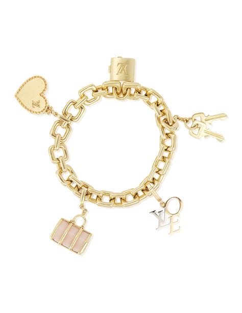 louis vuitton charm bracelet gold|Louis Vuitton bracelet women's price.